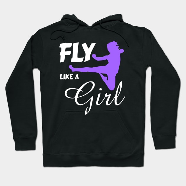 Fly Like a Girl... Ninja Style Hoodie by ninjatees